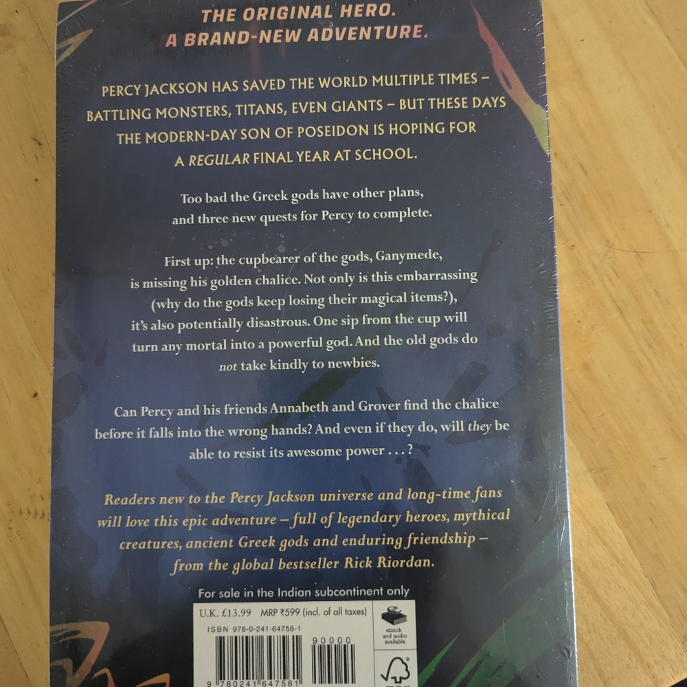 Book. Percy Jackson The Chalice of the Gods